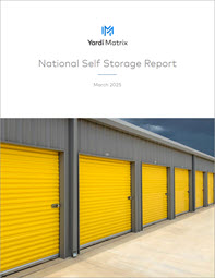 Yardi Matrix National Self Storage Report